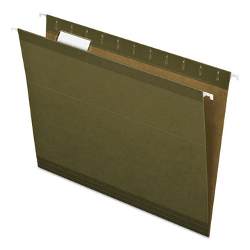 Pendaflex® Reinforced Hanging File Folders, Letter Size, 1-5-cut Tab, Standard Green, 25-box freeshipping - TVN Wholesale